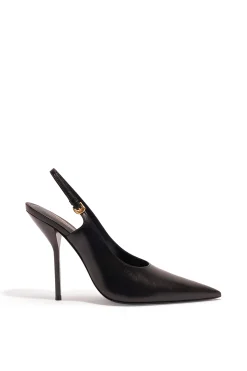 Larroudé X Altuzarra Pump In Black Leather