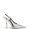 Larroudé X Altuzarra Pump In Silver Specchio