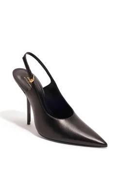 Larroudé X Altuzarra Pump In Black Leather