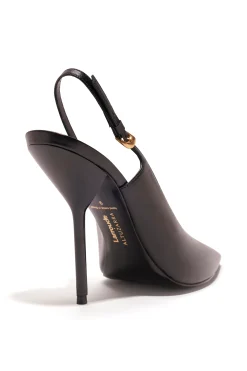 Larroudé X Altuzarra Pump In Black Leather