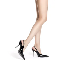 Larroudé X Altuzarra Pump In Black Patent Leather