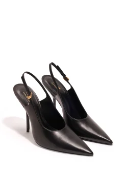 Larroudé X Altuzarra Pump In Black Leather